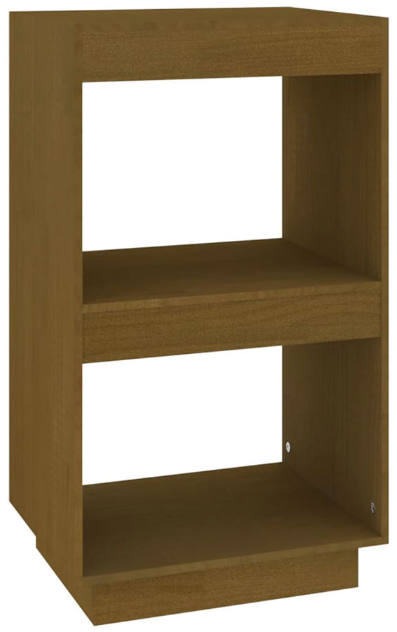 Minimalistyczny drewniany regał miodowy brąz G2-B10