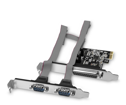 Axagon Kontroler 1x port równoległy LPT + 2x port szeregowy RS232