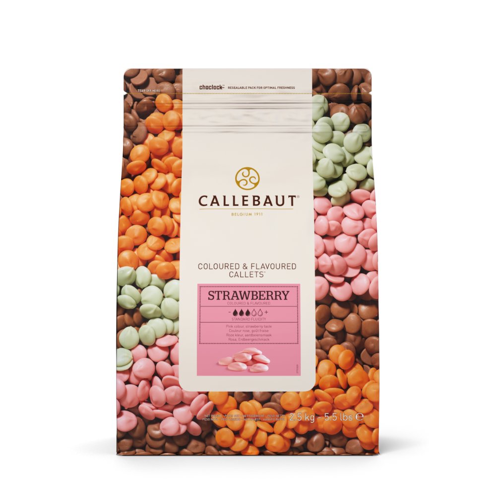 Callebaut czekolada o smaku truskawkowym 2,5 kg