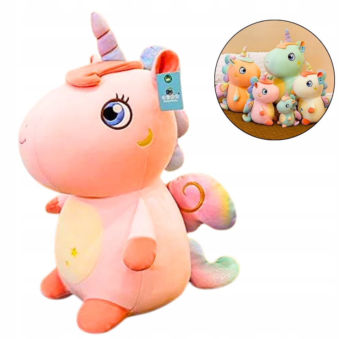 MASKOTKA PLUSZOWA PLUSZAK JEDNOROŻEC UNICORN KOŃ PRZYTULANKA KONIK 25CM