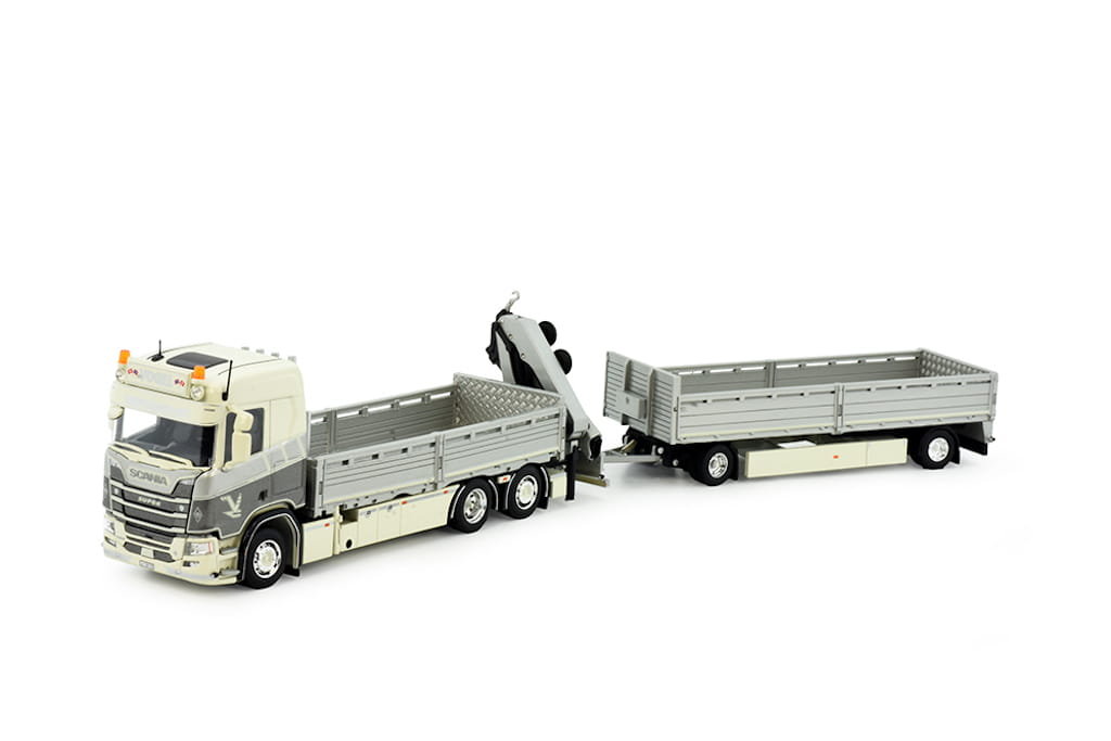 Scania R Vogel Kran Transporte 1/50 Tekno