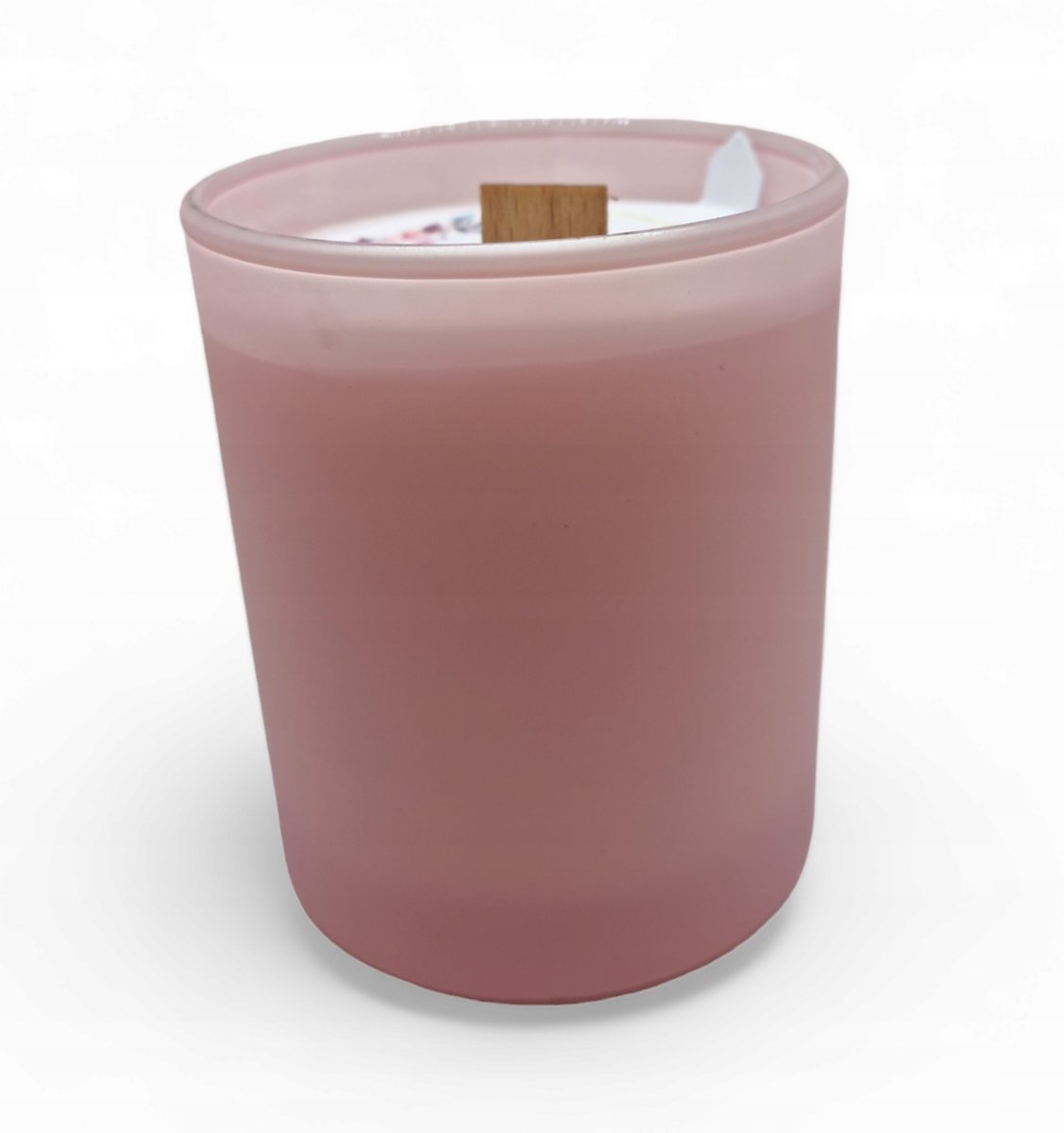 Świeca Sojowa ręcznie robiona Handmade rózowy mat 230 ml Lawenda