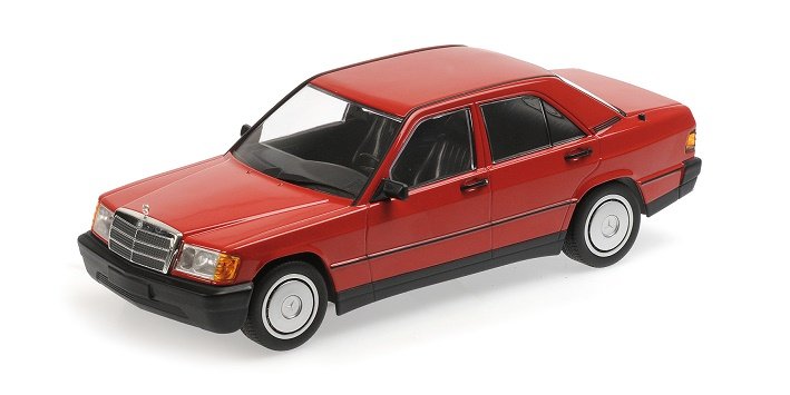 Minichamps Mercedes Benz 190E (W201)  1982 Red 1:18 155037000