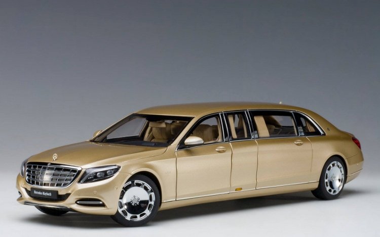 Autoart Mercedes Maybach S 600 Pullman Gold 201 1:18 76298