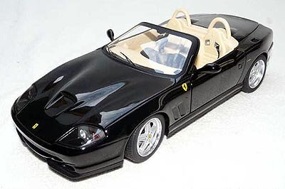 Hot Wheels Ferrari 550 Barchetta Pininfarina Black 1:18 N2055