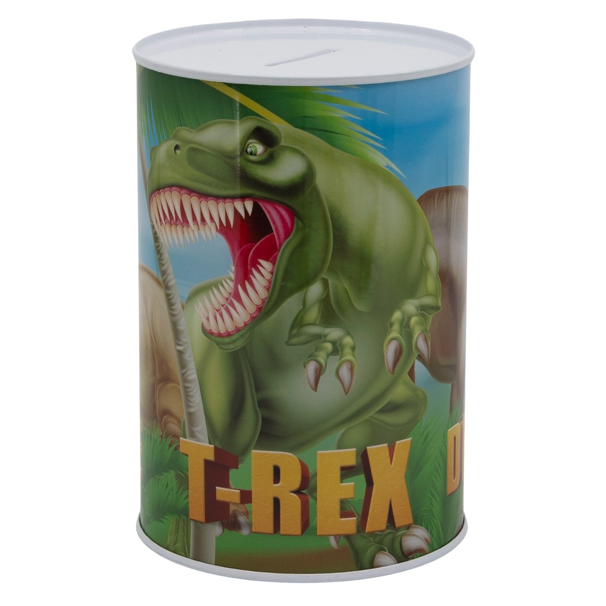 DINOZAUR Skarbonka  Puszka Duża XL Metalowa