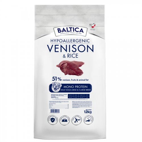 BALTICA L/XL KARMA DZICZYZNA RYŻ DUŻYCH RAS 12kg