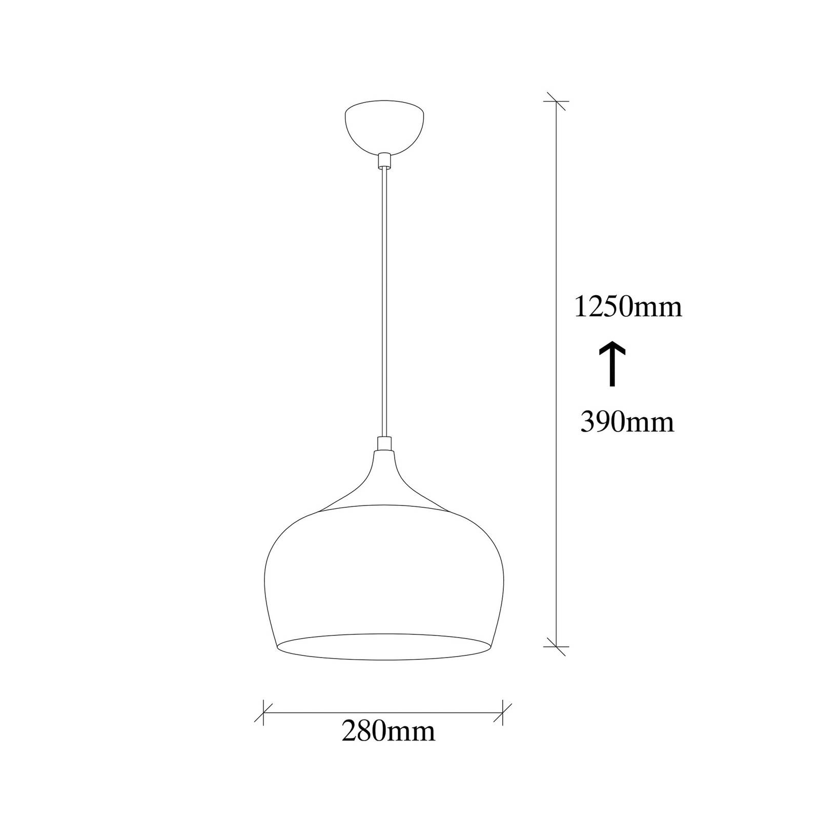 Opviq Żyrandol Saglam 3761 1-pkt. Ø28cm miedź/złoty