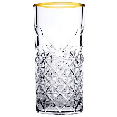 Komplet 4 wysokich szklanek Timeless Gold 450 ml PASABAHCE