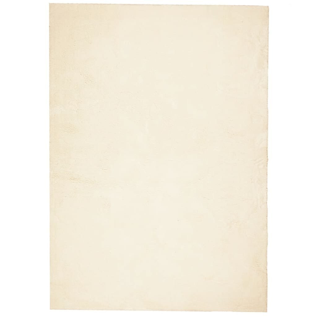 Dywan z krótkim włosiem, kremowy, 240x340 cm