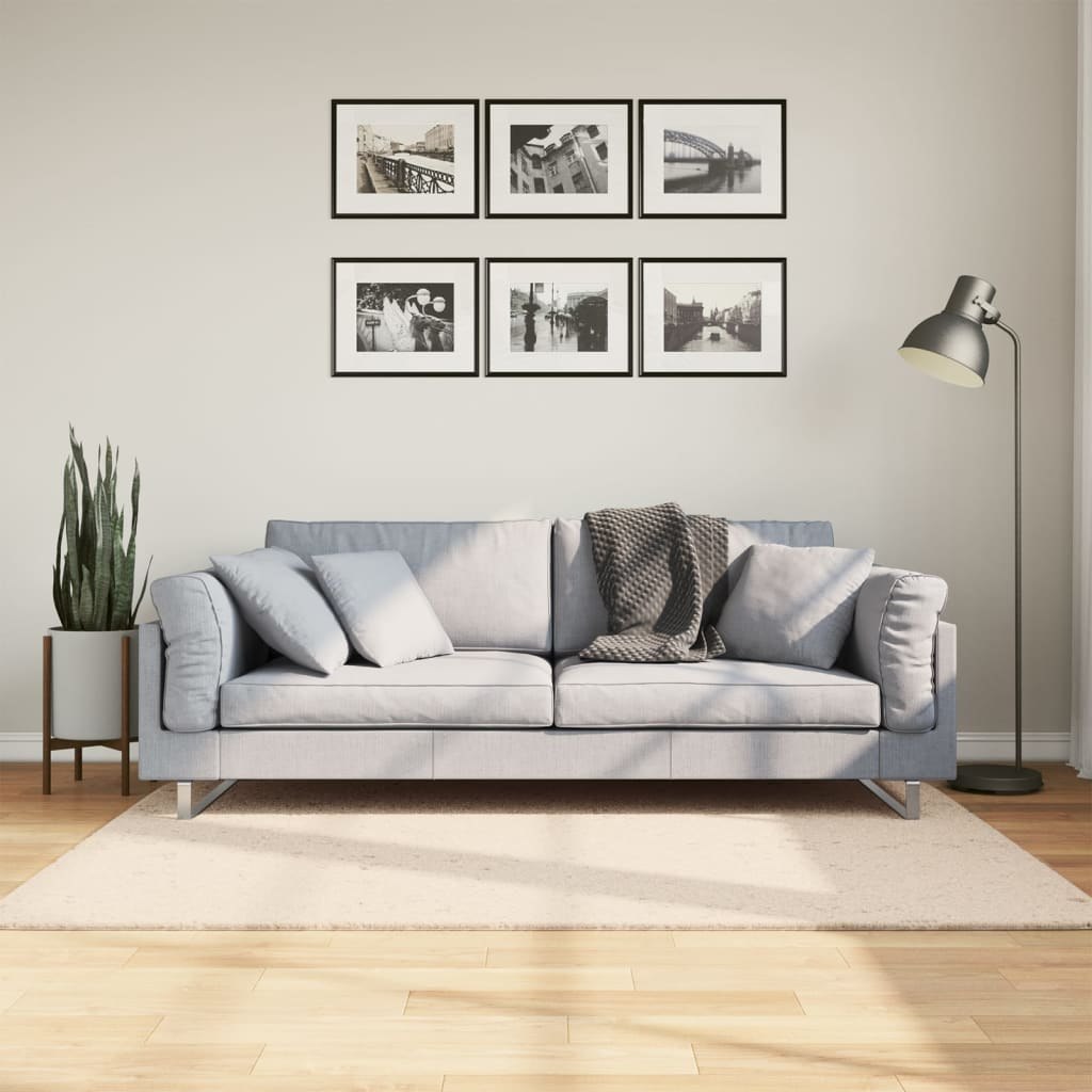 Dywan z krótkim włosiem, beżowy, 120x170 cm