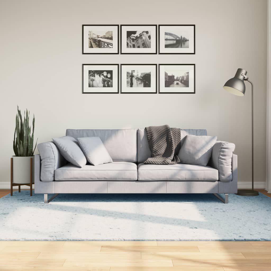 Dywan z krótkim włosiem, niebieski, 160x230 cm