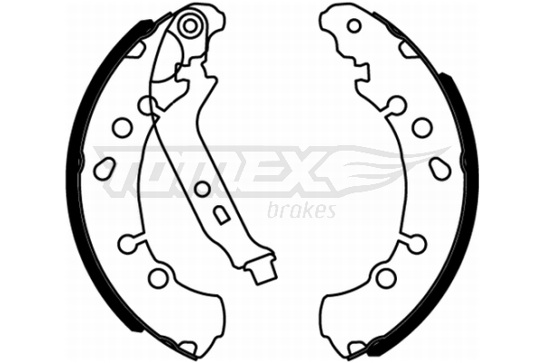 Tomex Brakes Szczęki hamulcowe TOMEX 2217 044950D040 2217