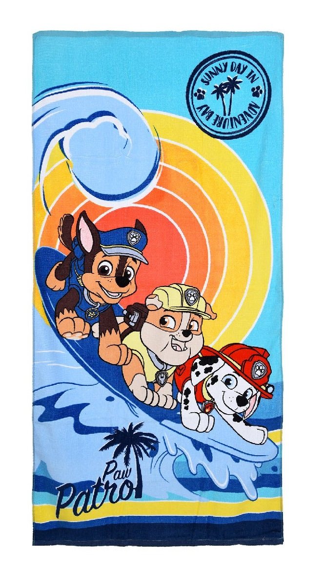 Ręcznik plażowy Psi Patrol Chase Marshall Rubble