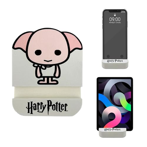 Wondee Dobby Harry Potter uchwyt na telefon komórkowy na stół i iPad/tablet z motywem Dobby z motywem elfa domu – artykuł dla fanów Harry'ego Pottera, oryginalny stojak na telefon/tablet, pomysł na