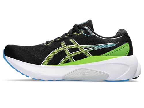 ASICS Żel-Kayano 30, Męskie trampki, 44.5 EU, Black Electric Lime, 44.5 EU