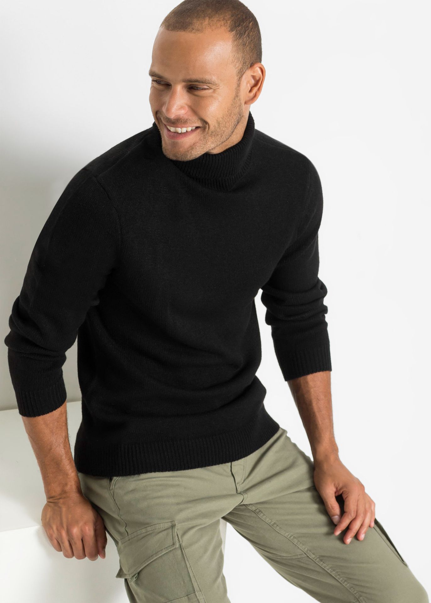 Sweter z golfem - bonprix