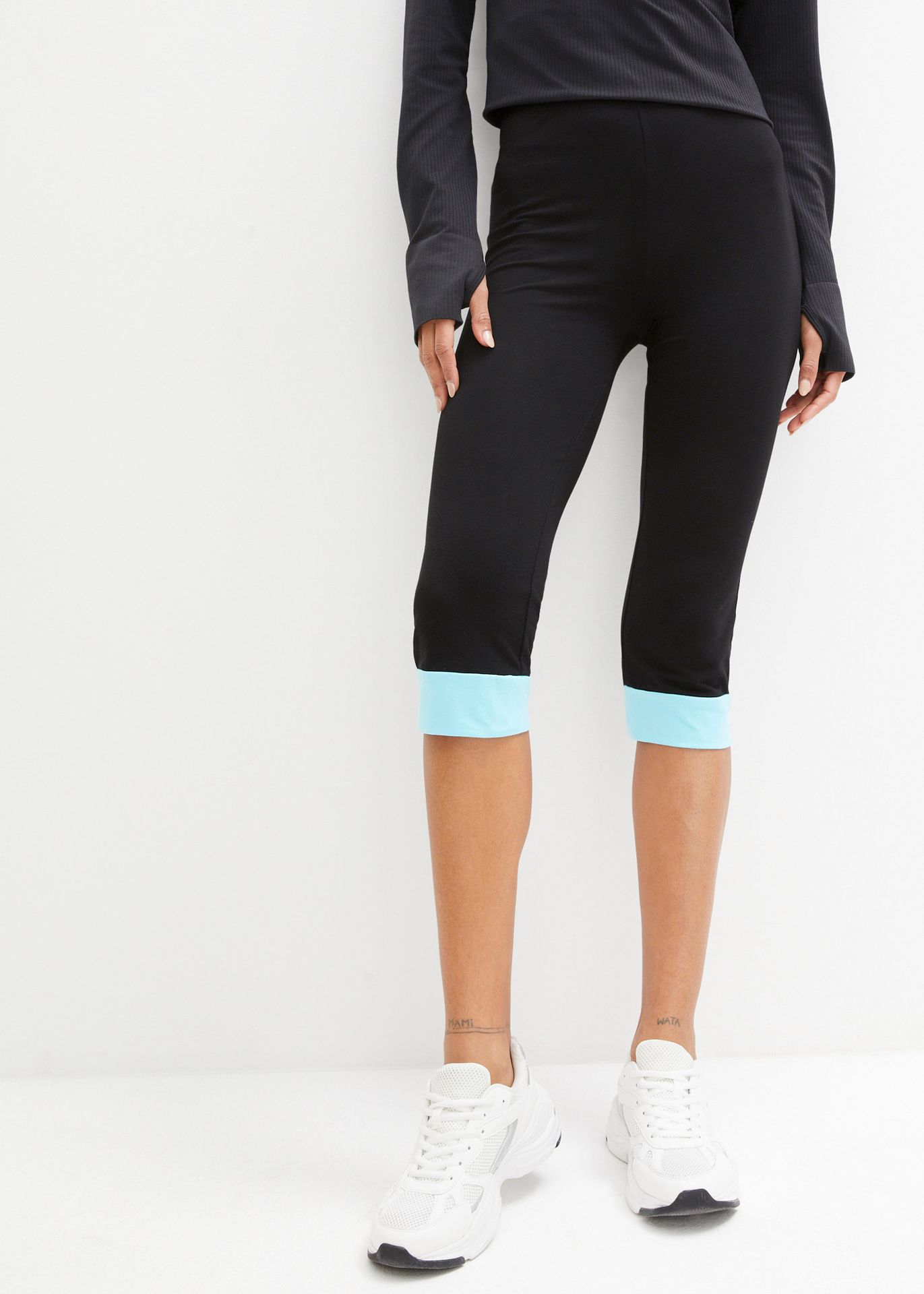 Legginsy rybaczki sportowe - bonprix