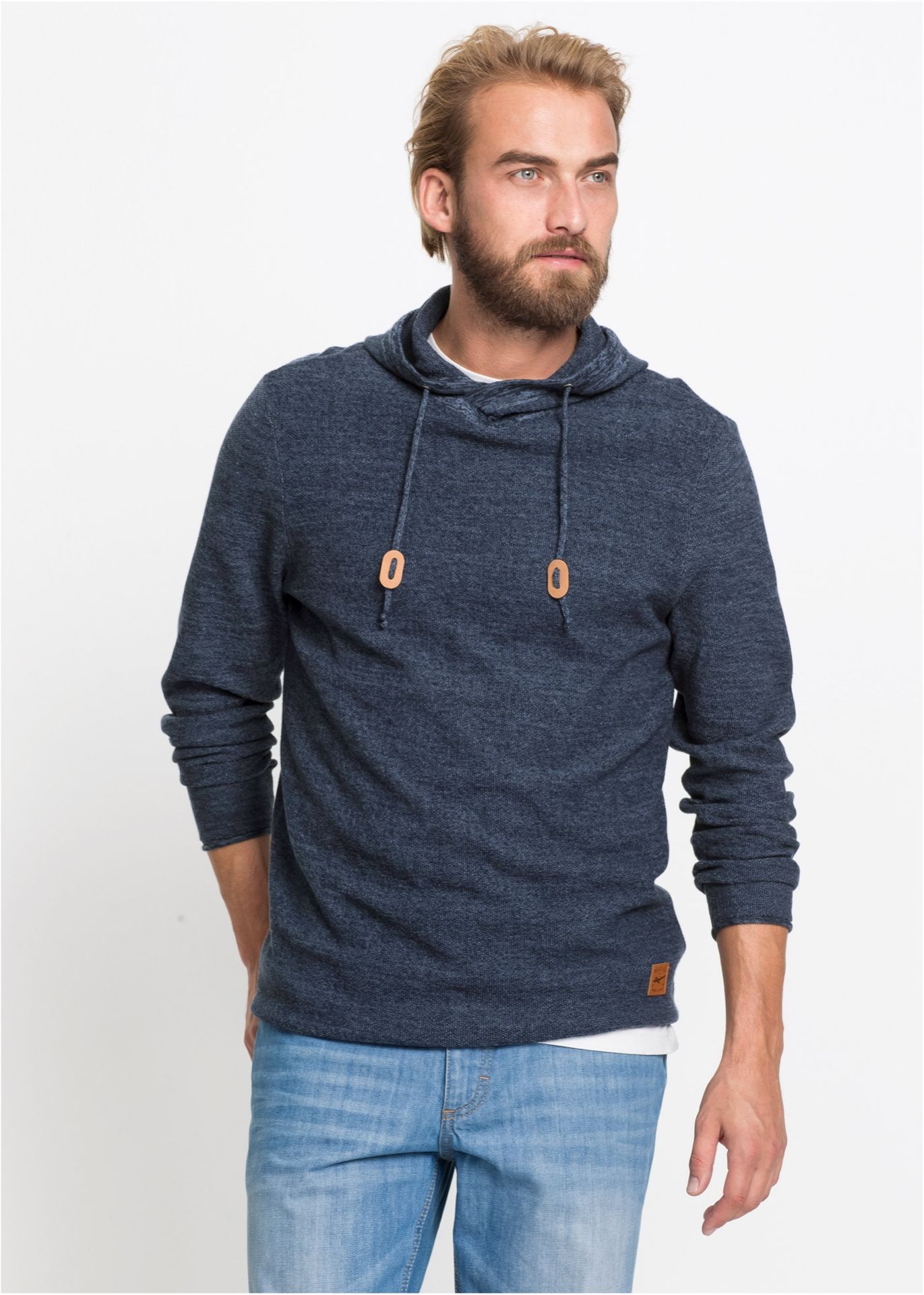 Sweter z kapturem - bonprix