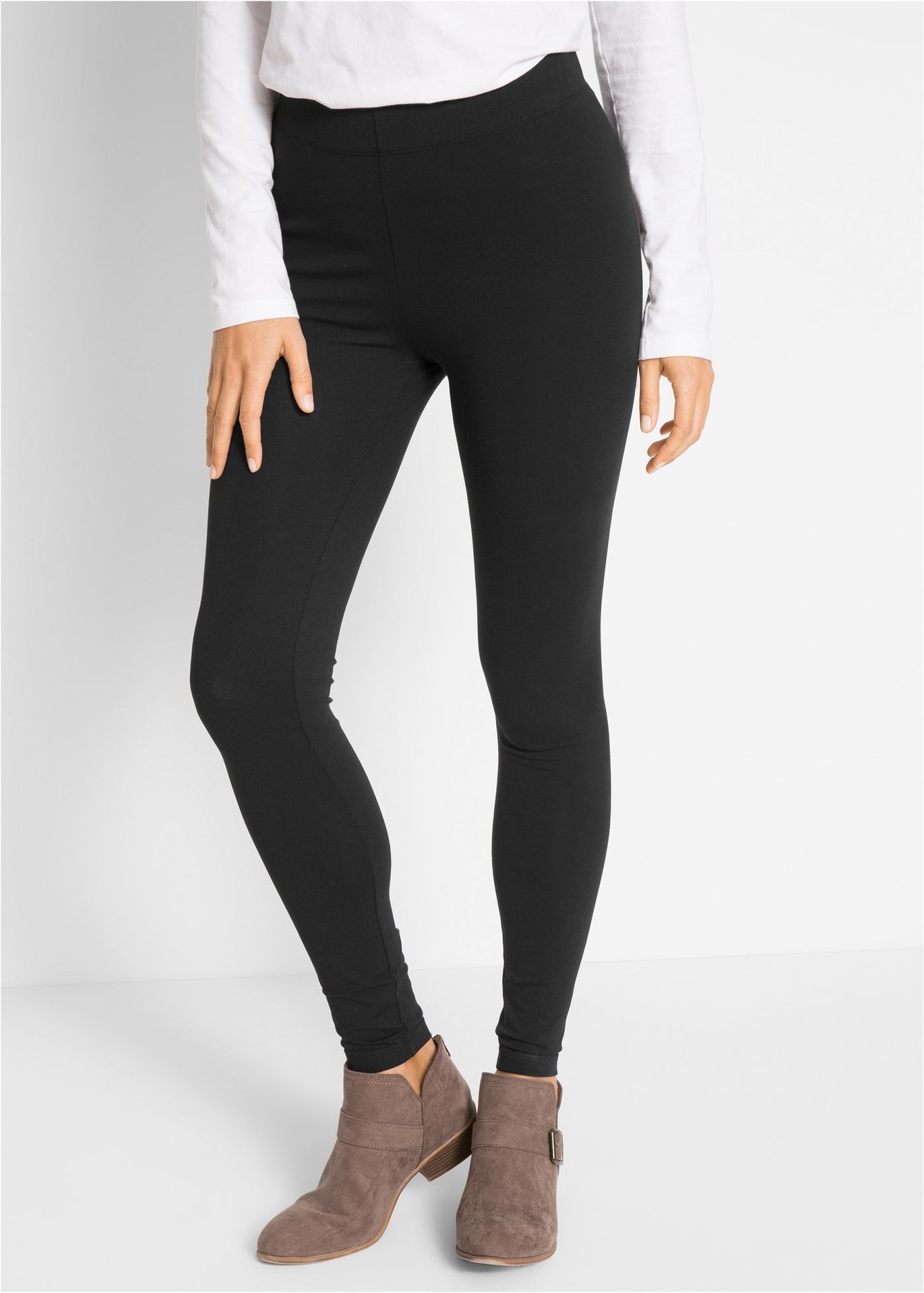 Legginsy z wygodnym paskiem - bonprix