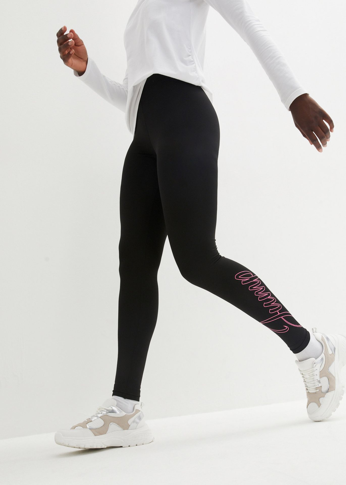 Legginsy sportowe termoaktywne, dł. przed kostkę - bonprix