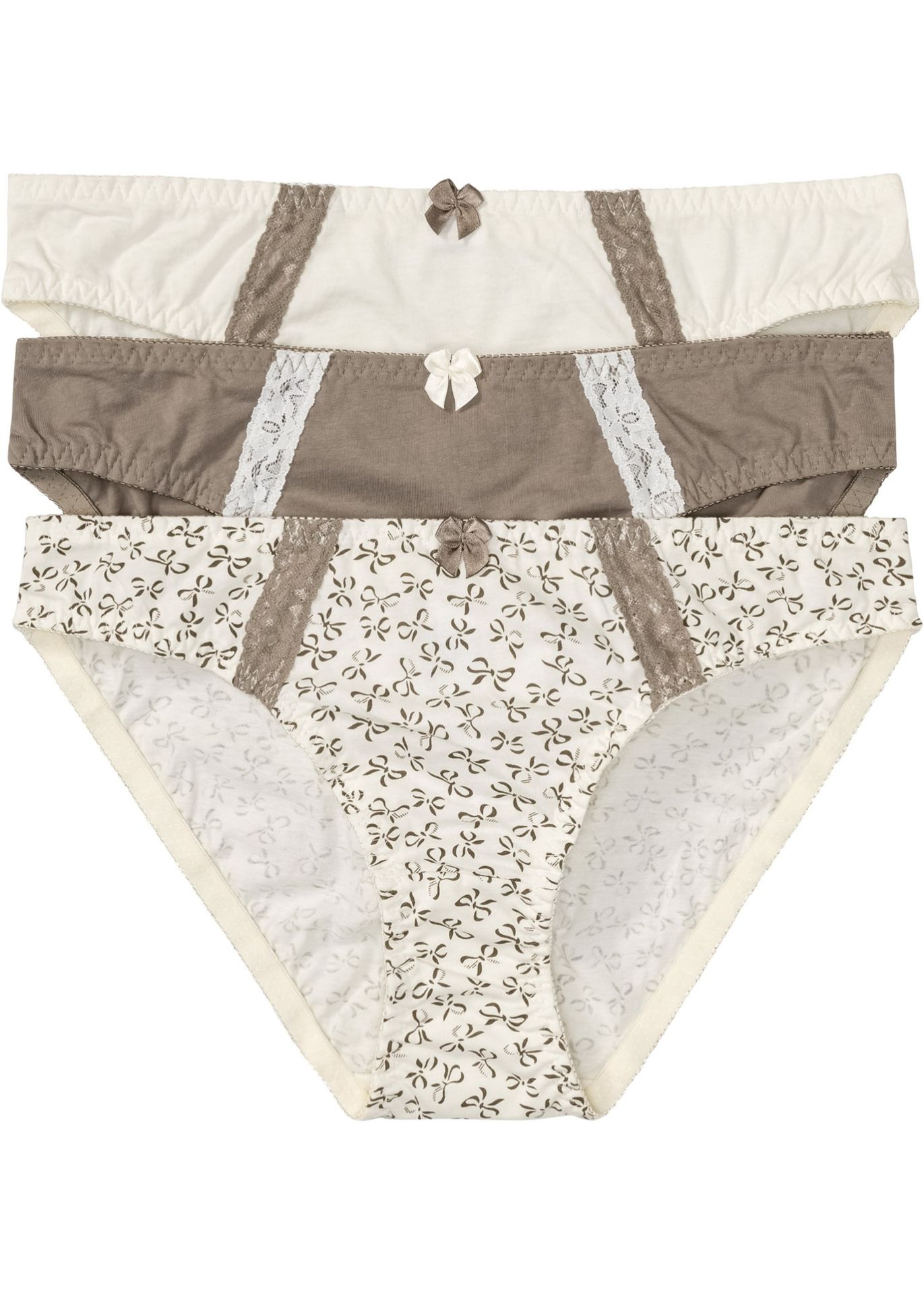 Figi bawełniane (3 pary) - bonprix
