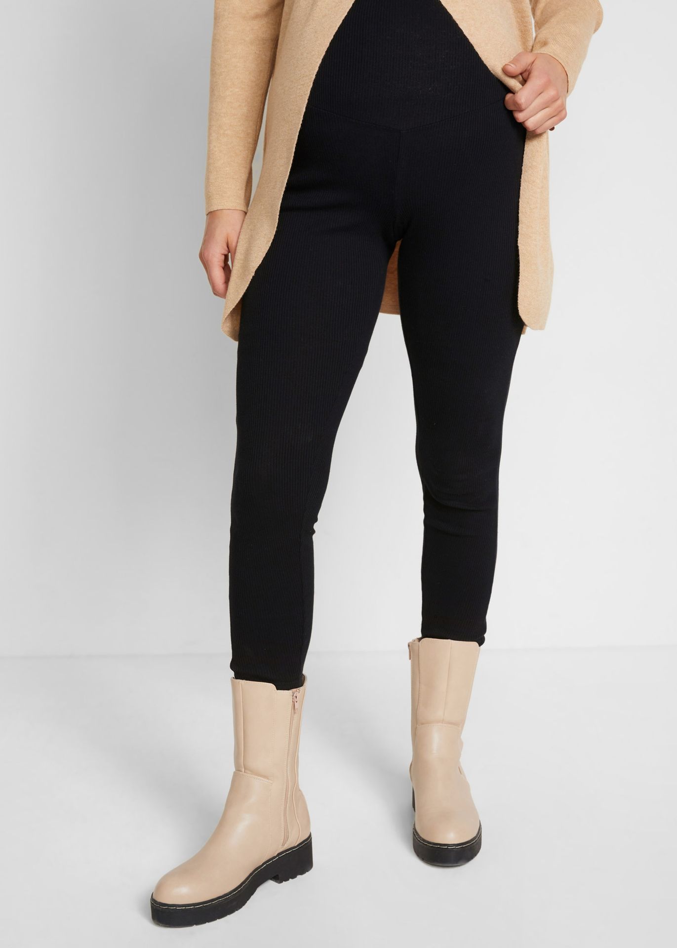 Legginsy ciążowe w prążek - bonprix