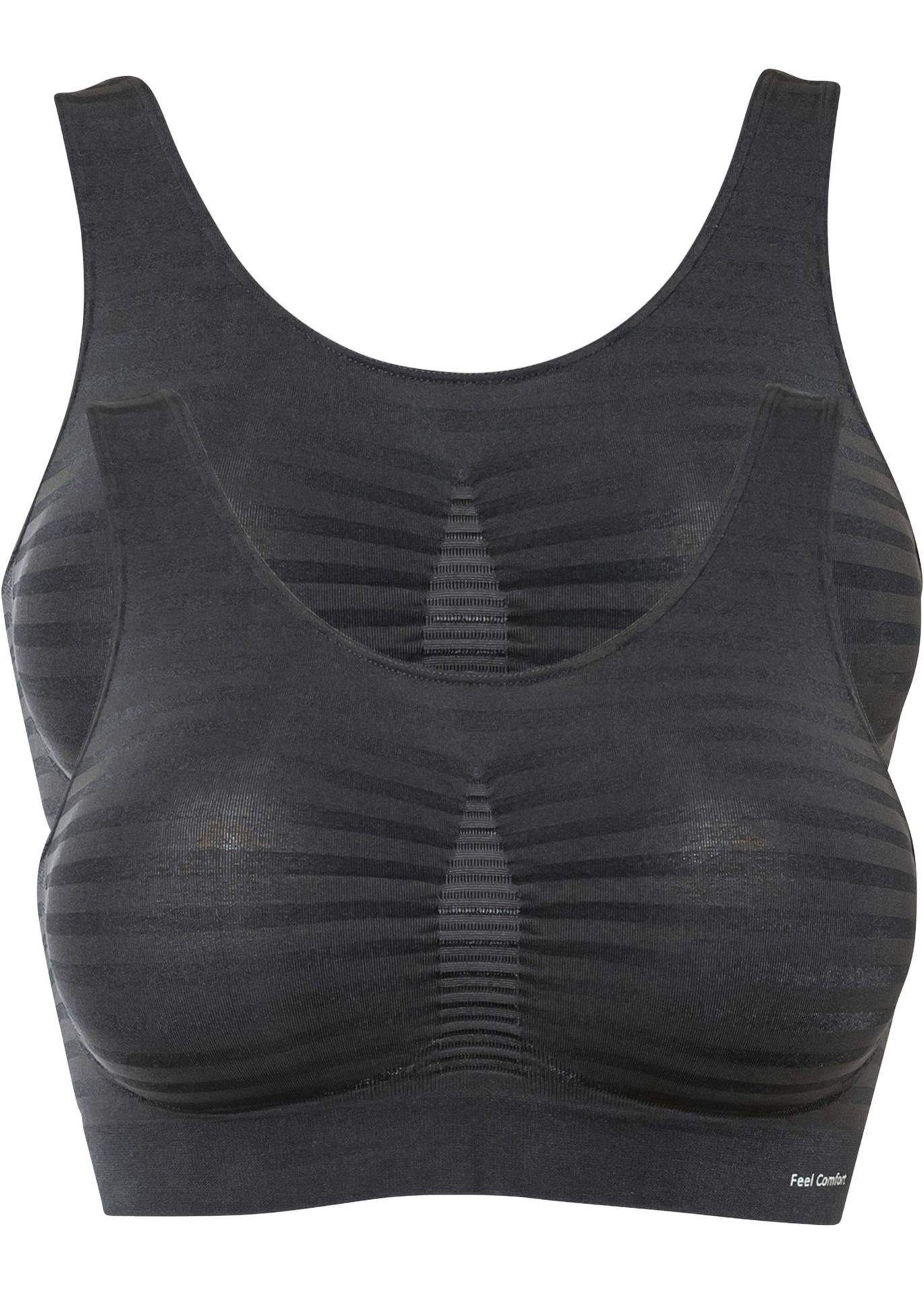 Biustonosz bezszwowy bustier Feel comfort (2 szt.) - bonprix