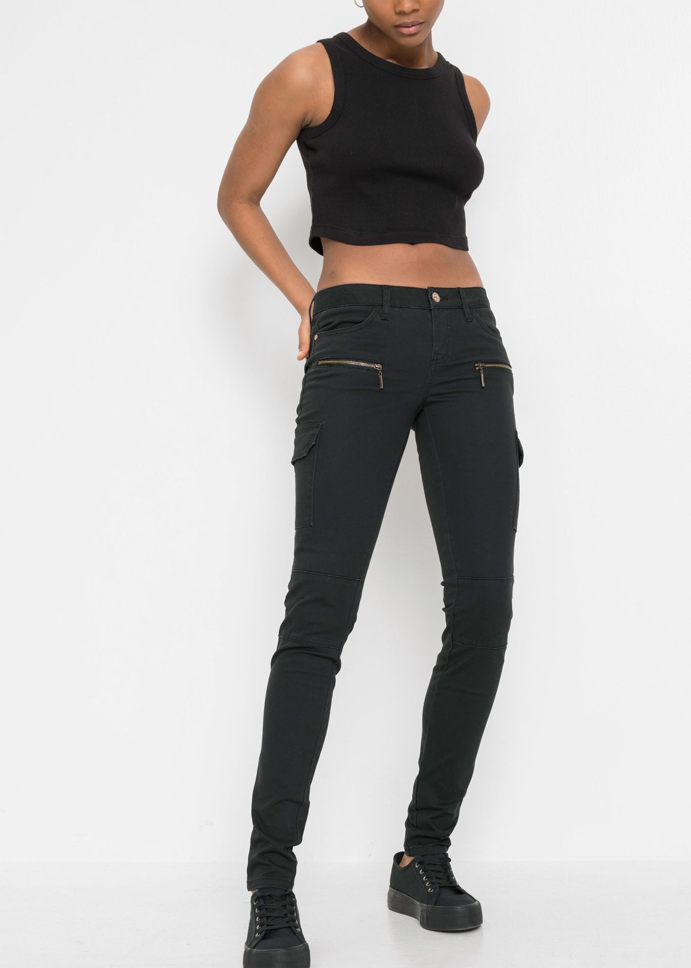 Spodnie bojówki Skinny - bonprix