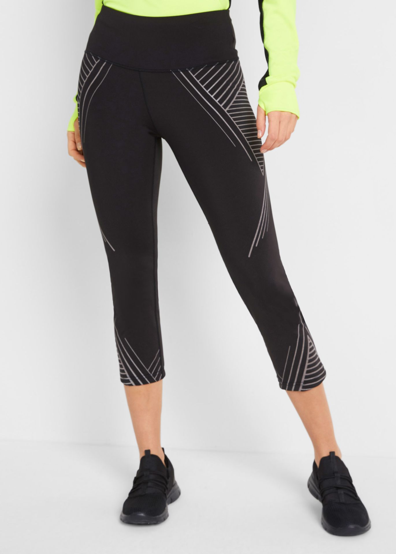 Legginsy sportowe 3/4 shape, z kieszenią - bonprix