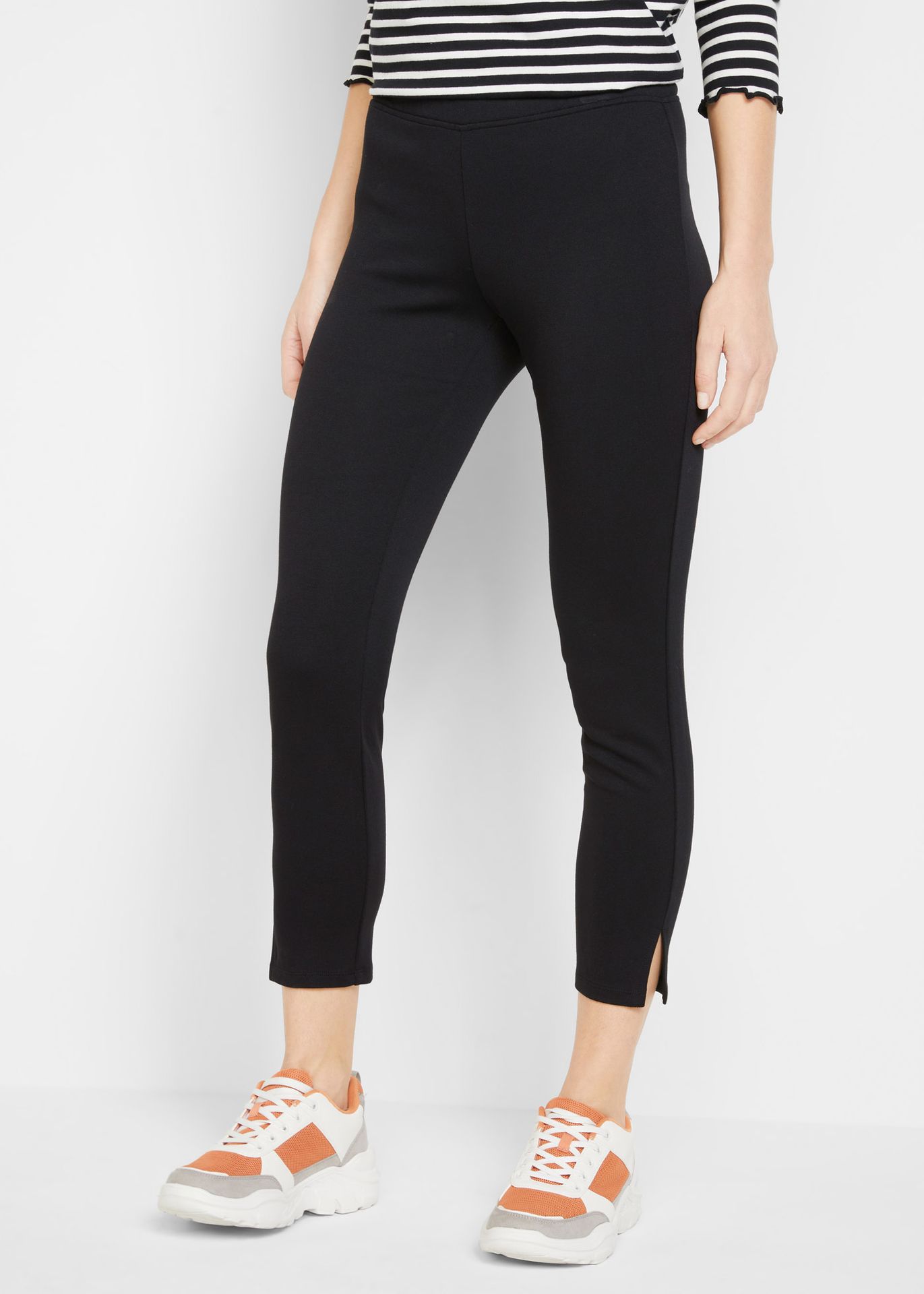Legginsy Punto di Roma  z rozcięciem - bonprix