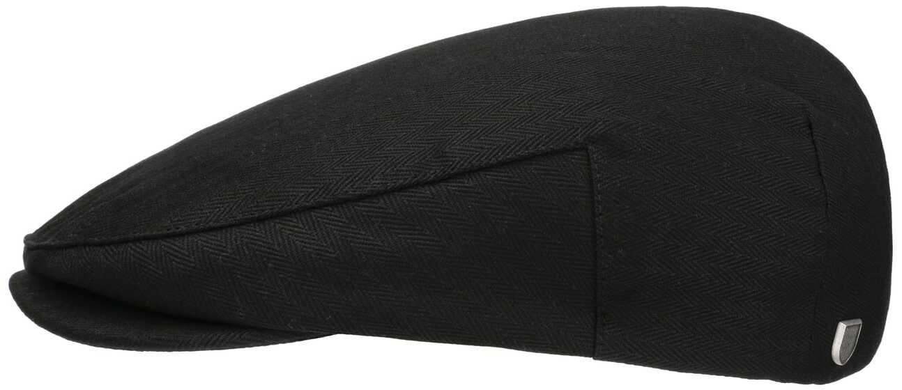 Kaszkiet Cotton Herringbone by Brixton, czarny, XS (53-54 cm)