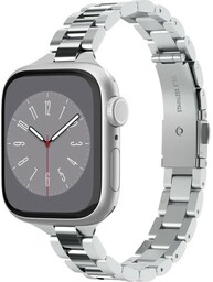 Spigen Pasek Band Modern Fit 316L do Apple Watch 41/40/38 mm, srebrny