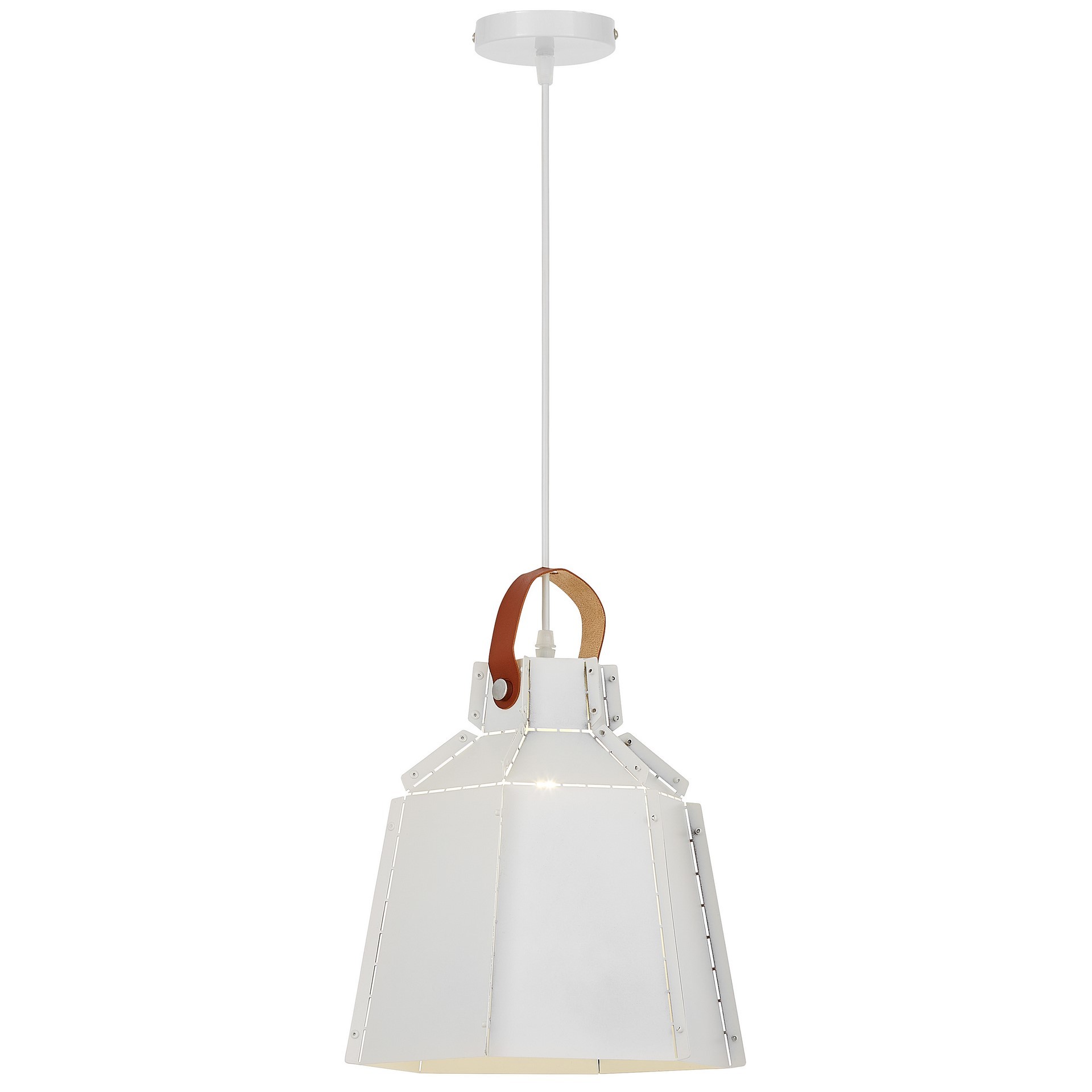 LAMPA SUFITOWA WISZĄCA LOFT BIAŁA MONA W1