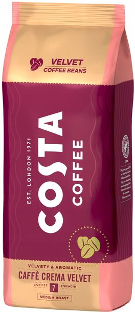 COSTA COFFEE Caffe Crema Velvet kawa ziarnista Medium Roast 1000g
