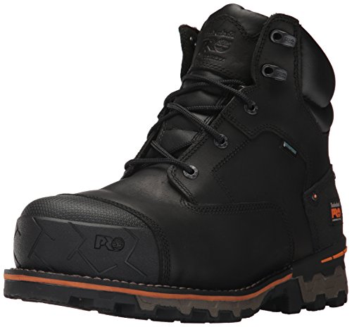 Timberland Pro - Męskie buty 6 In Boondock Ct Wp, 39 EU szerokie, czarne, Czarna skóra licowa, 40 EU