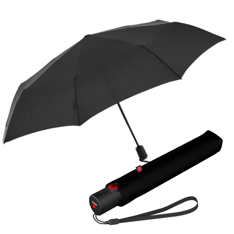 Parasol Knirps U.200 lekki automatyczny składany czarny