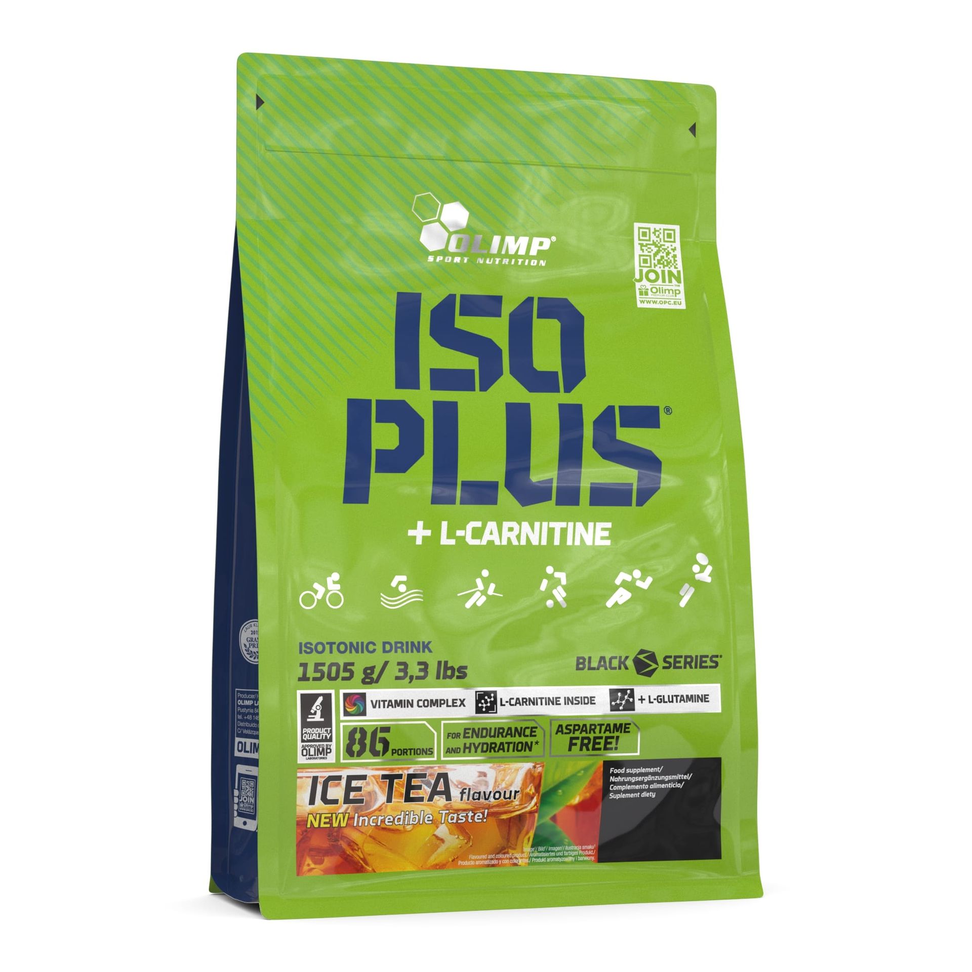 Olimp Iso Plus Powder - 1505 g-Ice Tea