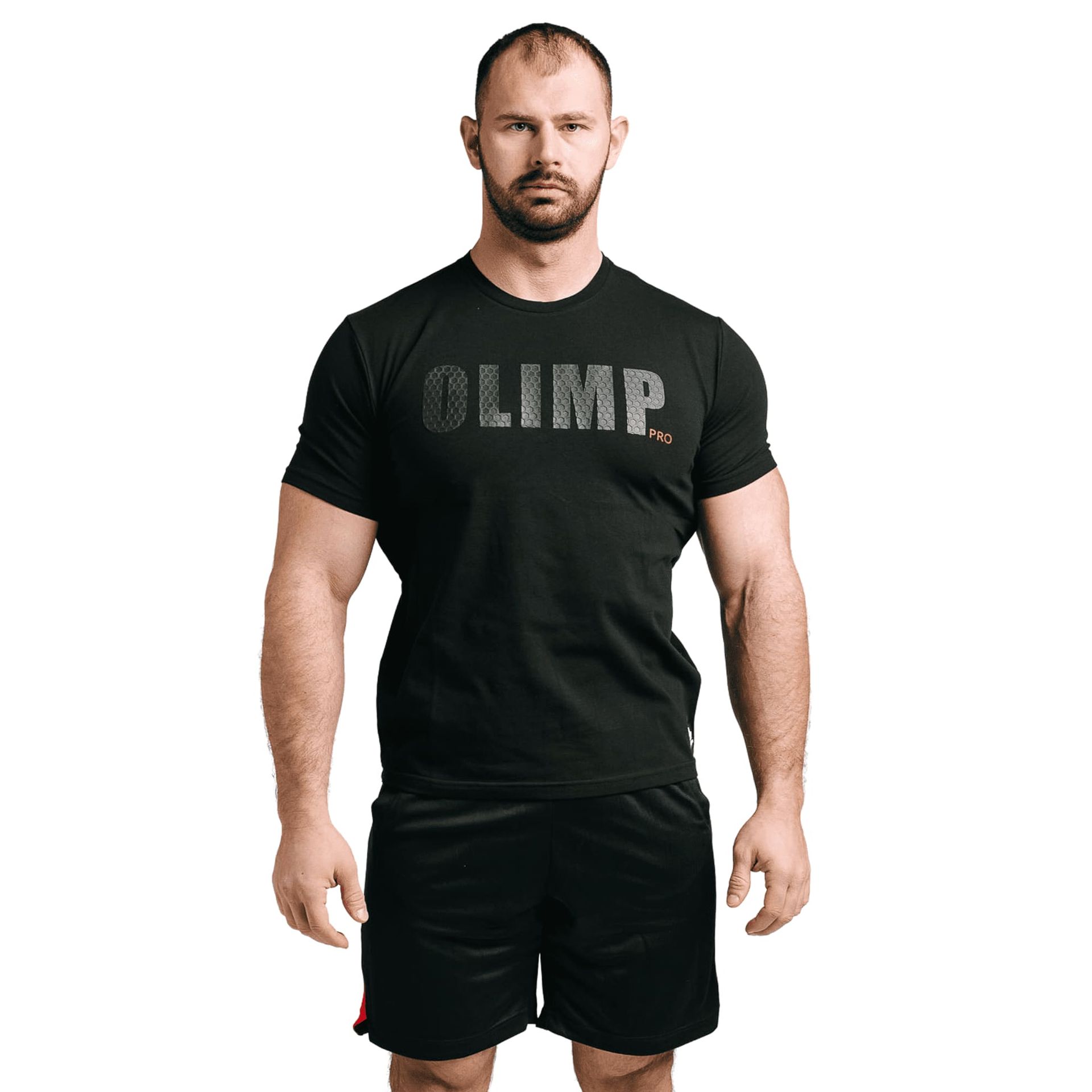 Męska koszulka Olimp - Men T-shirt Grip Pro czarna-M