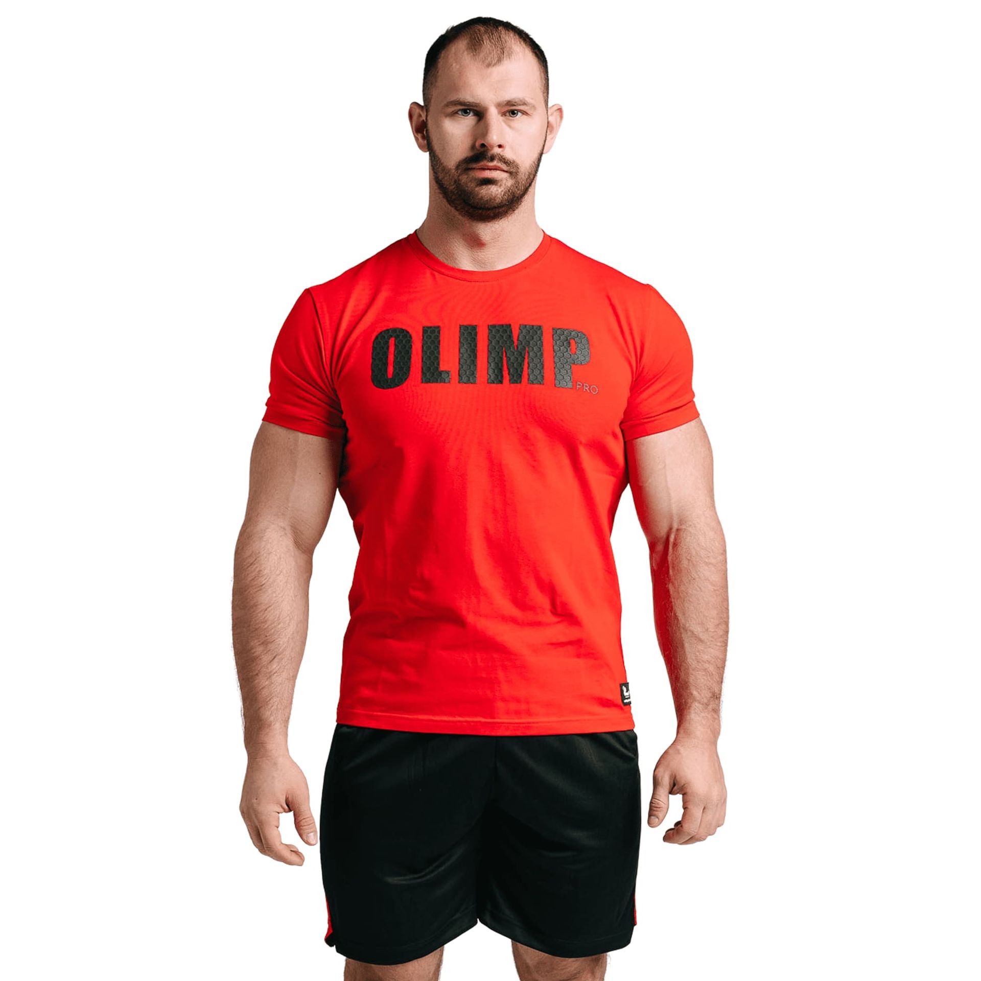 Męska koszulka Olimp - Men T-shirt Grip Pro czerwona-M