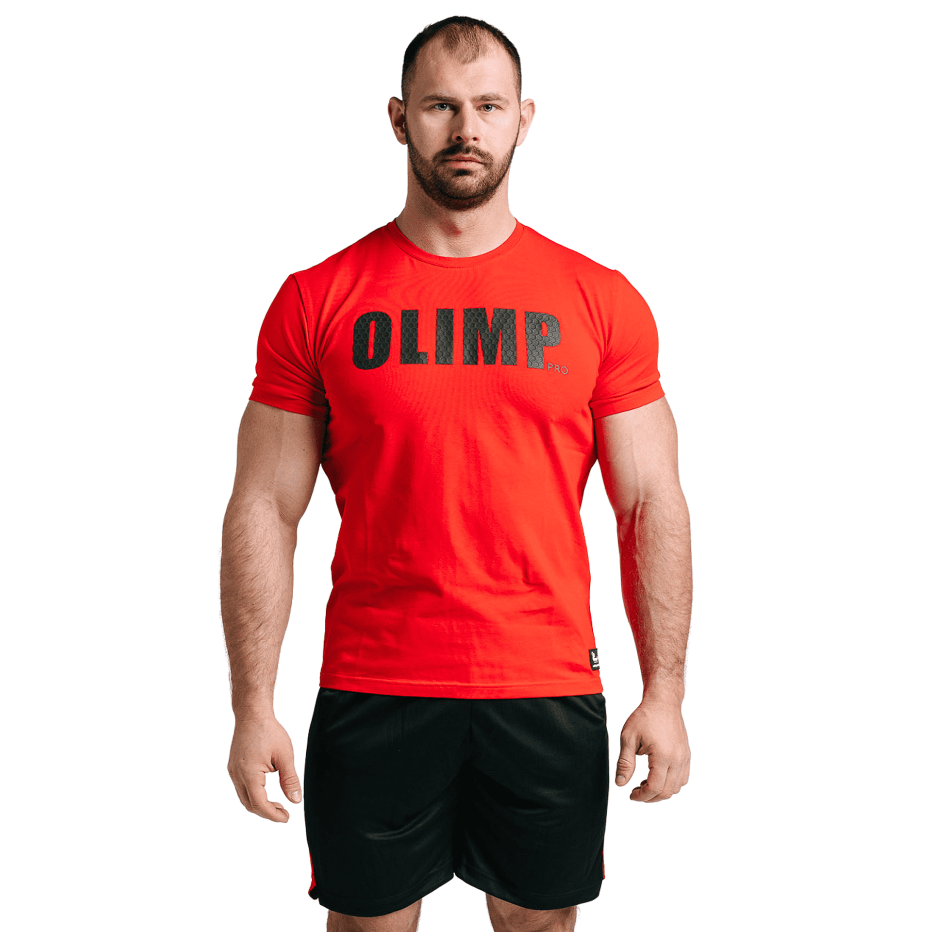 Męska koszulka Olimp - Men T-shirt Grip Pro czerwona-XXL