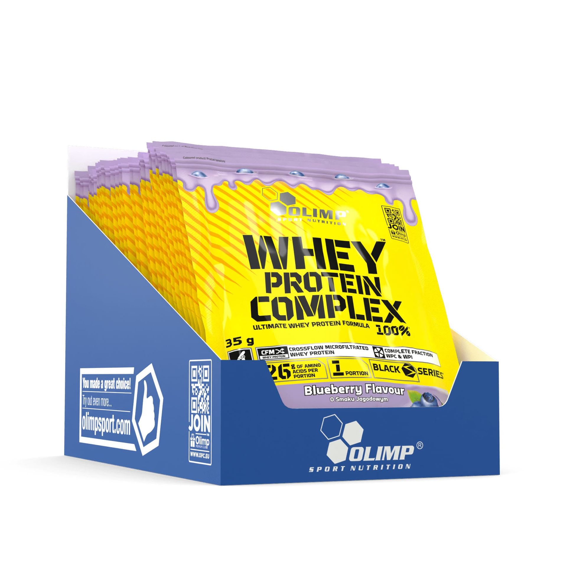 Фото - Протеїн Olimp Whey Protein Complex 100 - 20 x 35 g - Jagoda 