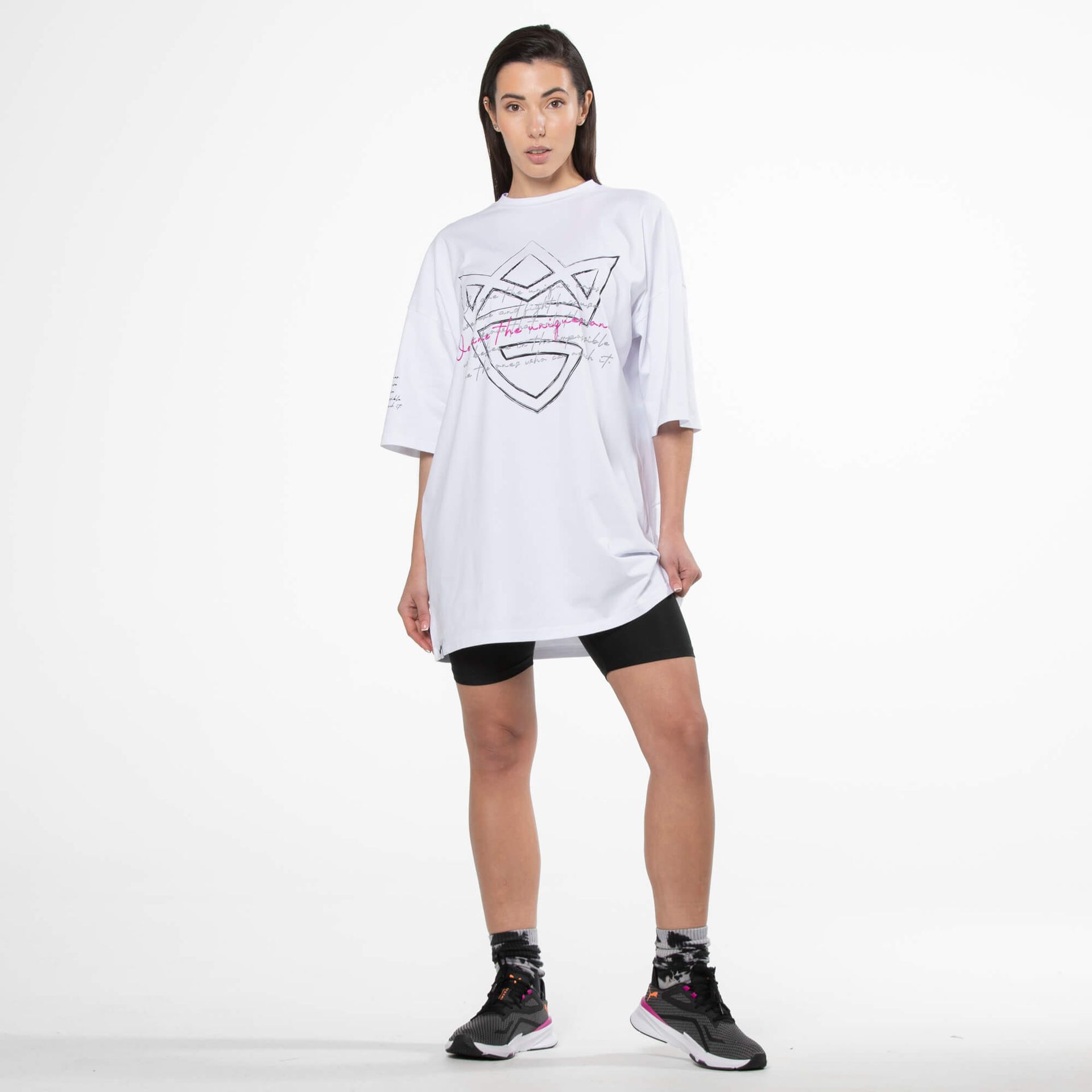 WMS T-shirt Oversize QG White XS