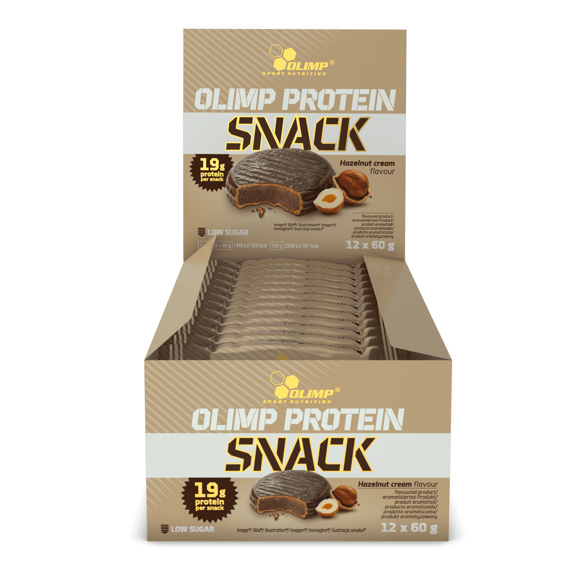 Olimp Protein Snack - 12 x 60 g Hazelnut Cream