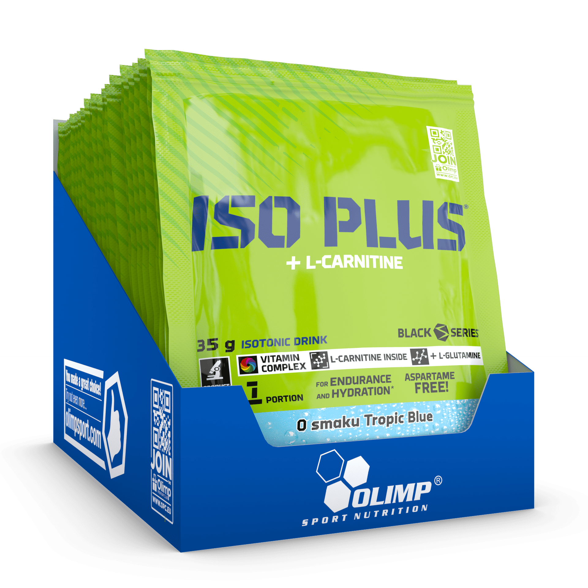 Olimp Iso Plus® Powder - 20 x 35 g Tropic Blue