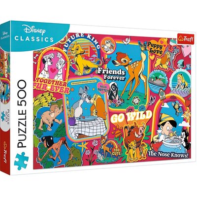 Puzzle 500 Disney: Na przestrzeni lat TREFL
