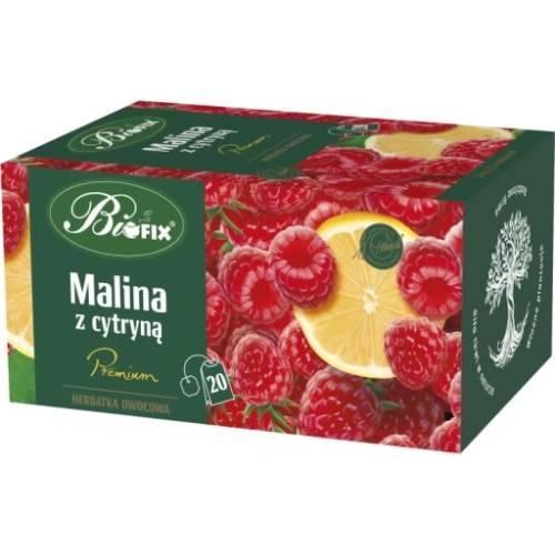BiFix Herbata owocowa Malina z cytryną, 20x2g