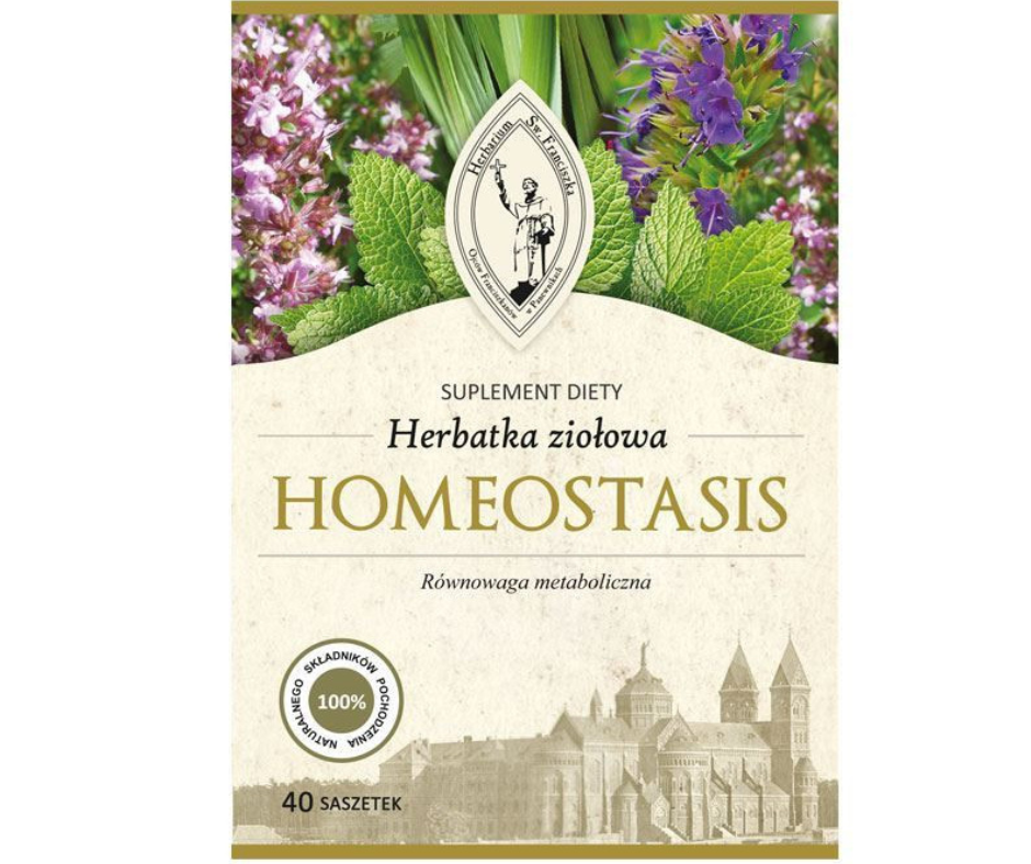 HOMEOSTASIS Franciszkańska herbatka ziołowa w saszetkach