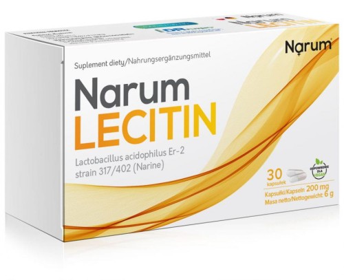 NARINE Narum Lecitin 200mg 30 kapsułek