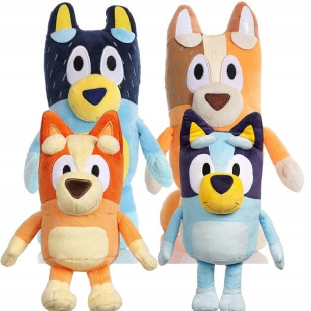 Bluey I Bingo Zestaw Rodzina Maskotka Pluszak Zabawka Przytulanka Blue
